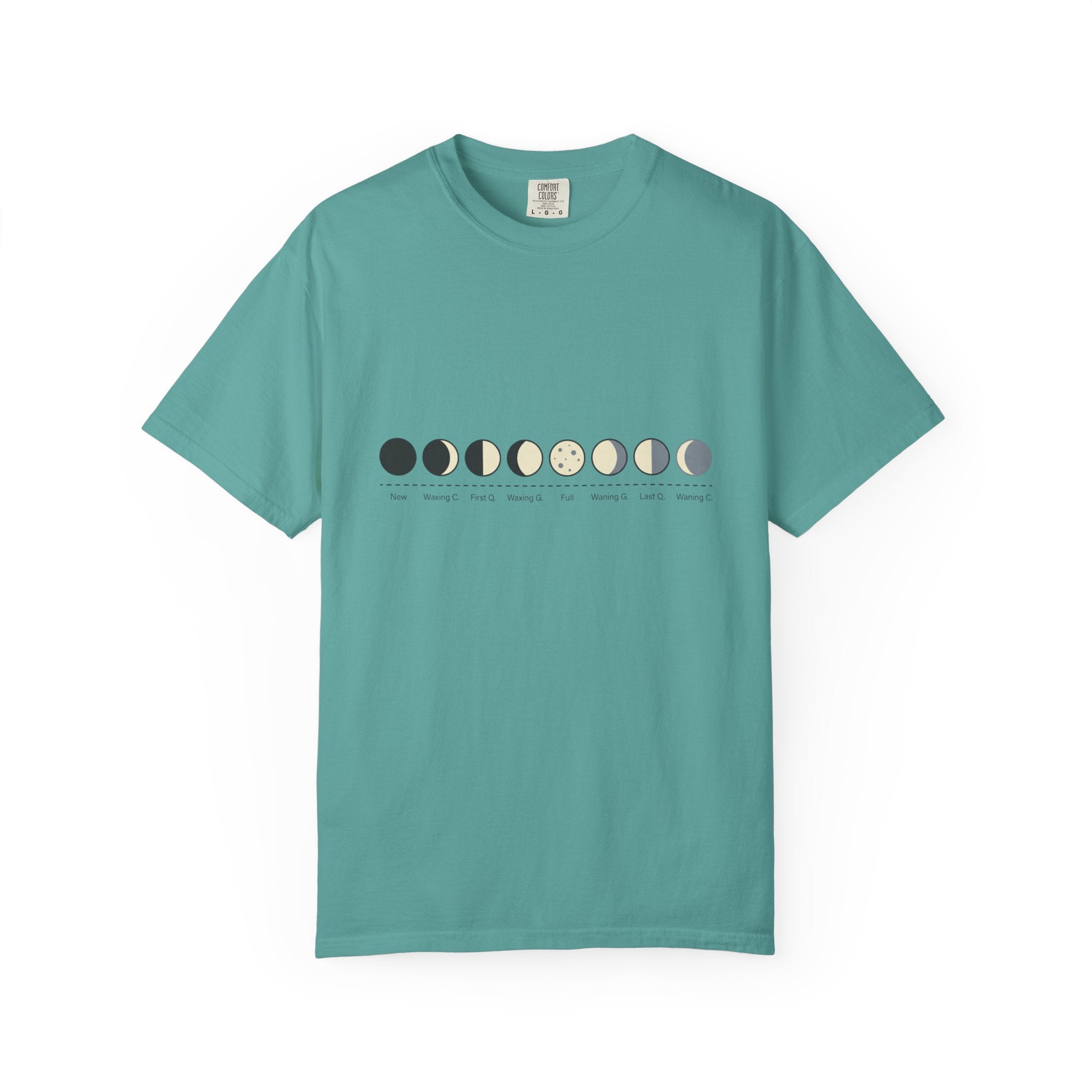 Moon Phase T-Shirt — Lunar Cycle Graphic Tee