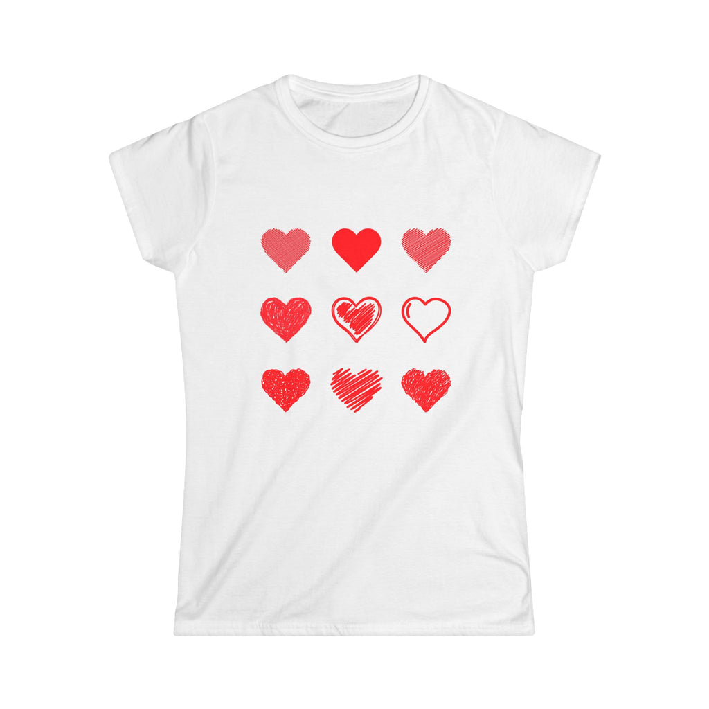Women's Softstyle Tee — Minimal White Crewneck T-Shirt