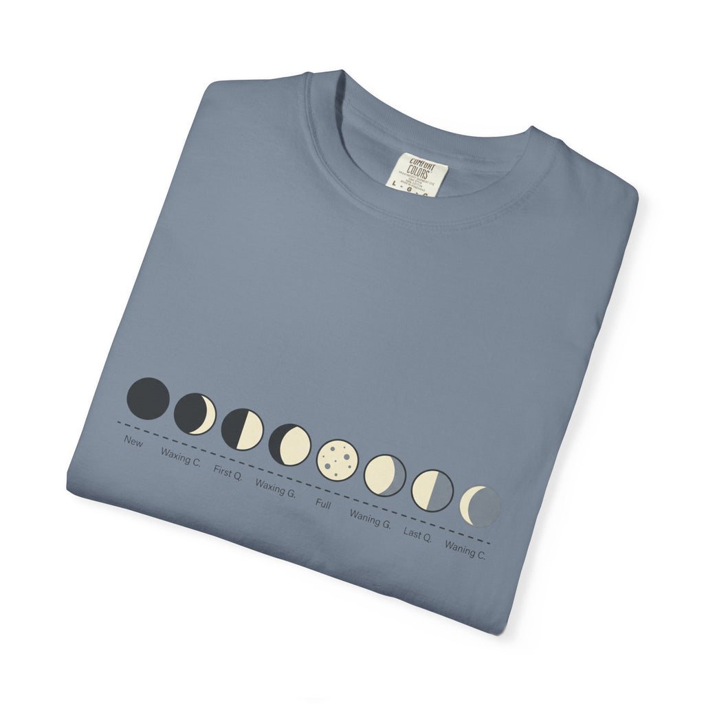 Moon Phase T-Shirt — Lunar Cycle Graphic Tee