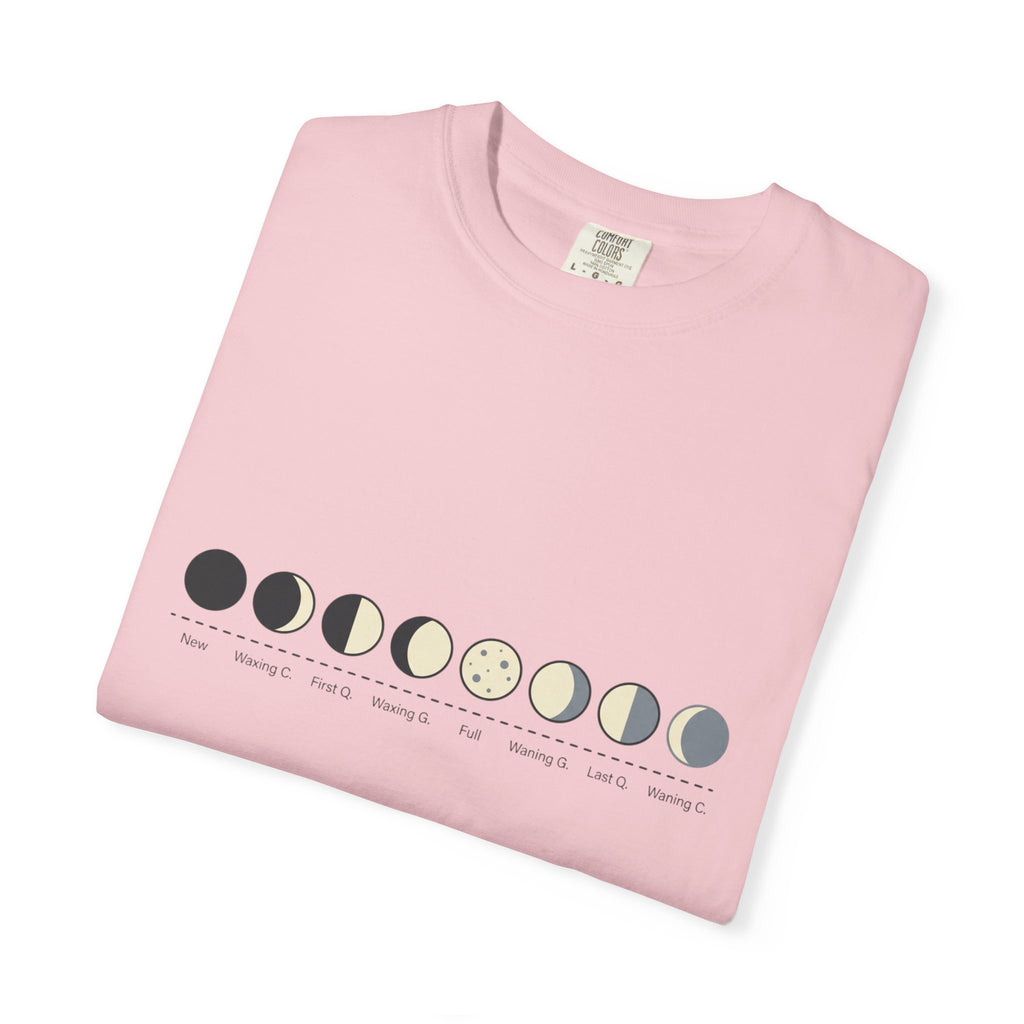 Moon Phase T-Shirt — Lunar Cycle Graphic Tee