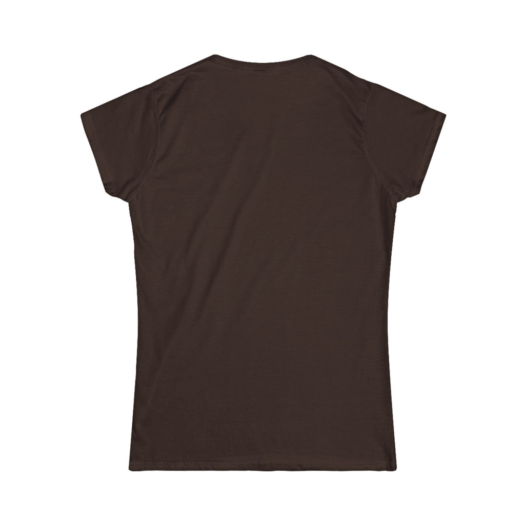 Women's Softstyle Tee — Minimal White Crewneck T-Shirt