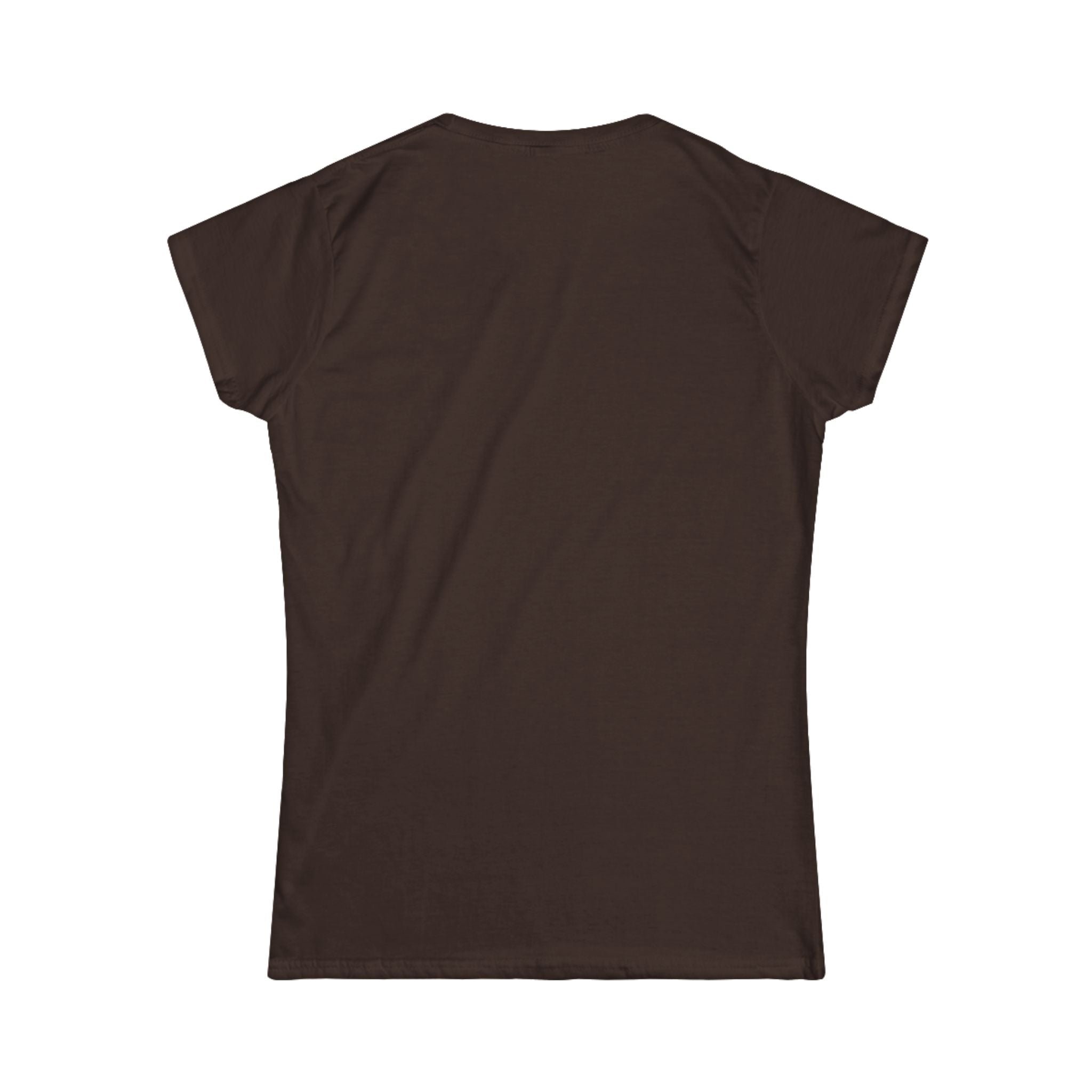 Women's Softstyle Tee — Minimal White Crewneck T-Shirt