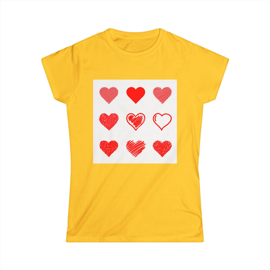 Women's Softstyle Tee — Minimal White Crewneck T-Shirt
