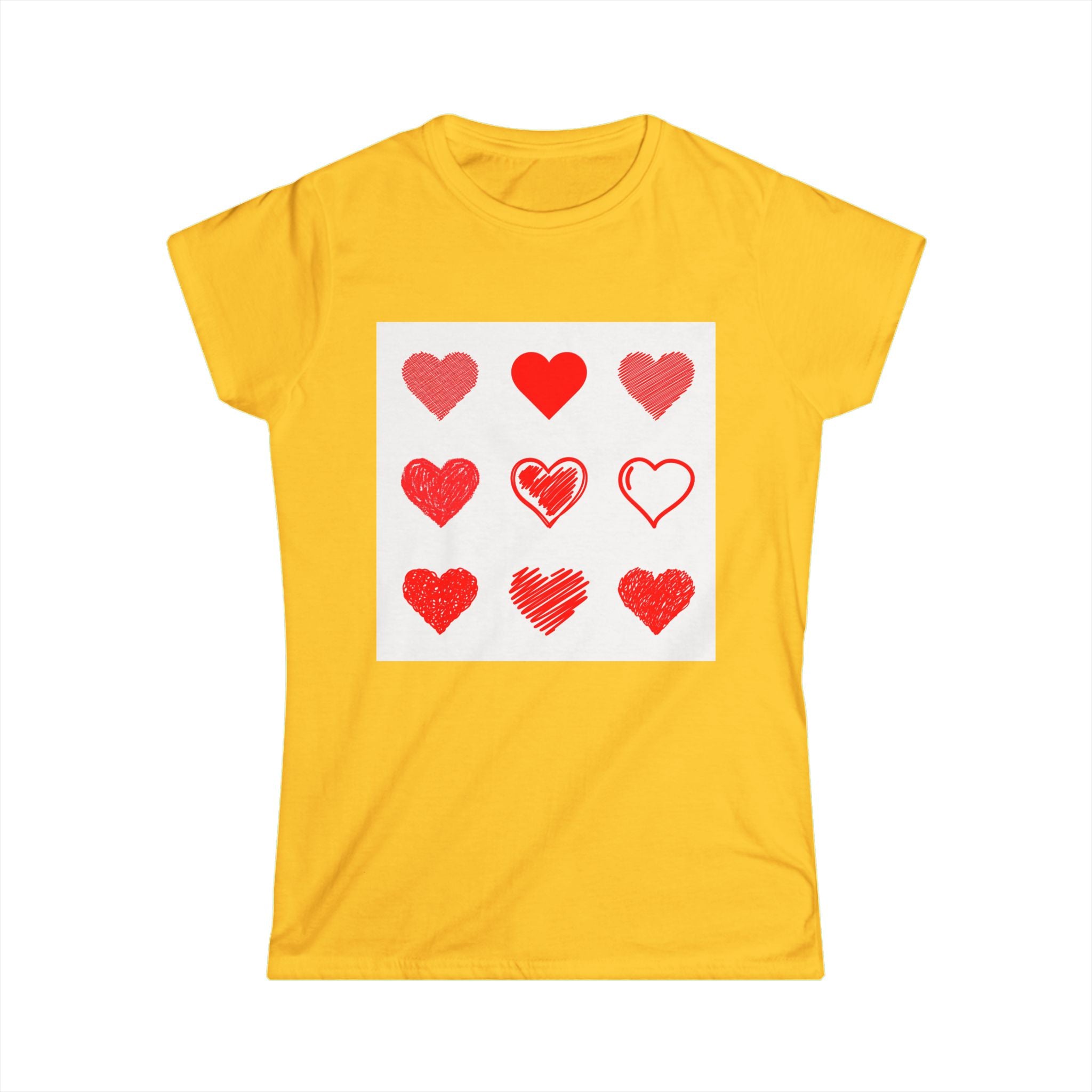 Women's Softstyle Tee — Minimal White Crewneck T-Shirt
