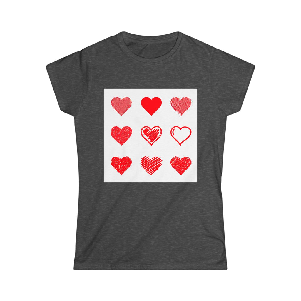 Women's Softstyle Tee — Minimal White Crewneck T-Shirt