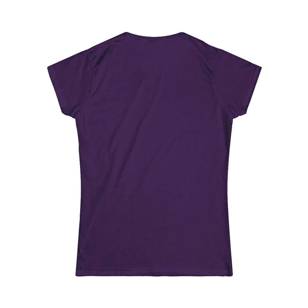 Women's Softstyle Tee — Minimal White Crewneck T-Shirt