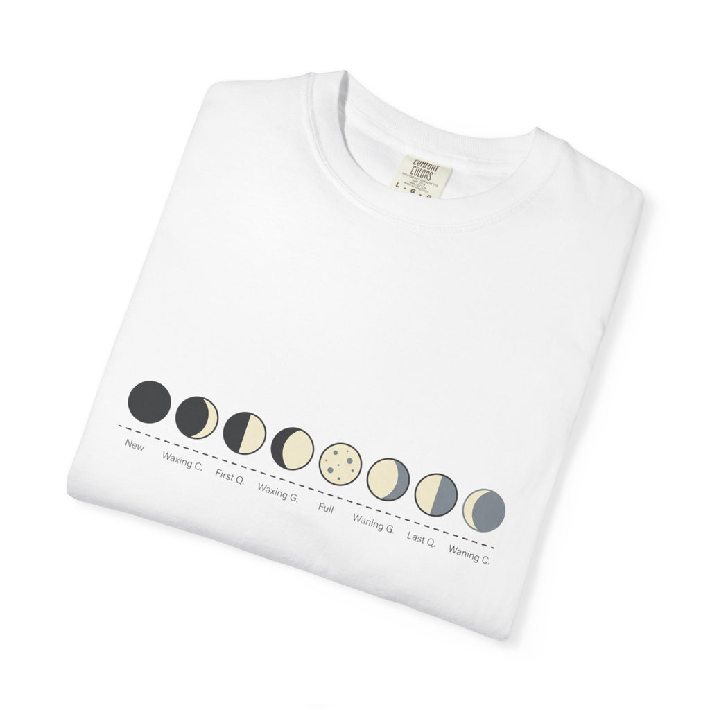 Moon Phase T-Shirt — Lunar Cycle Graphic Tee