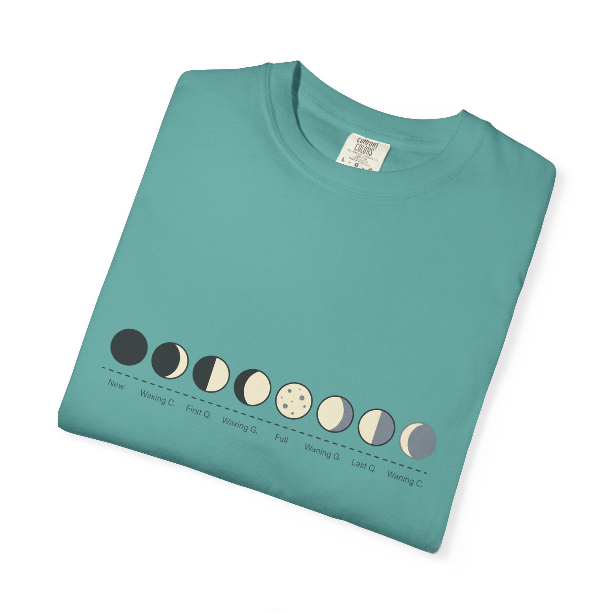 Moon Phase T-Shirt — Lunar Cycle Graphic Tee