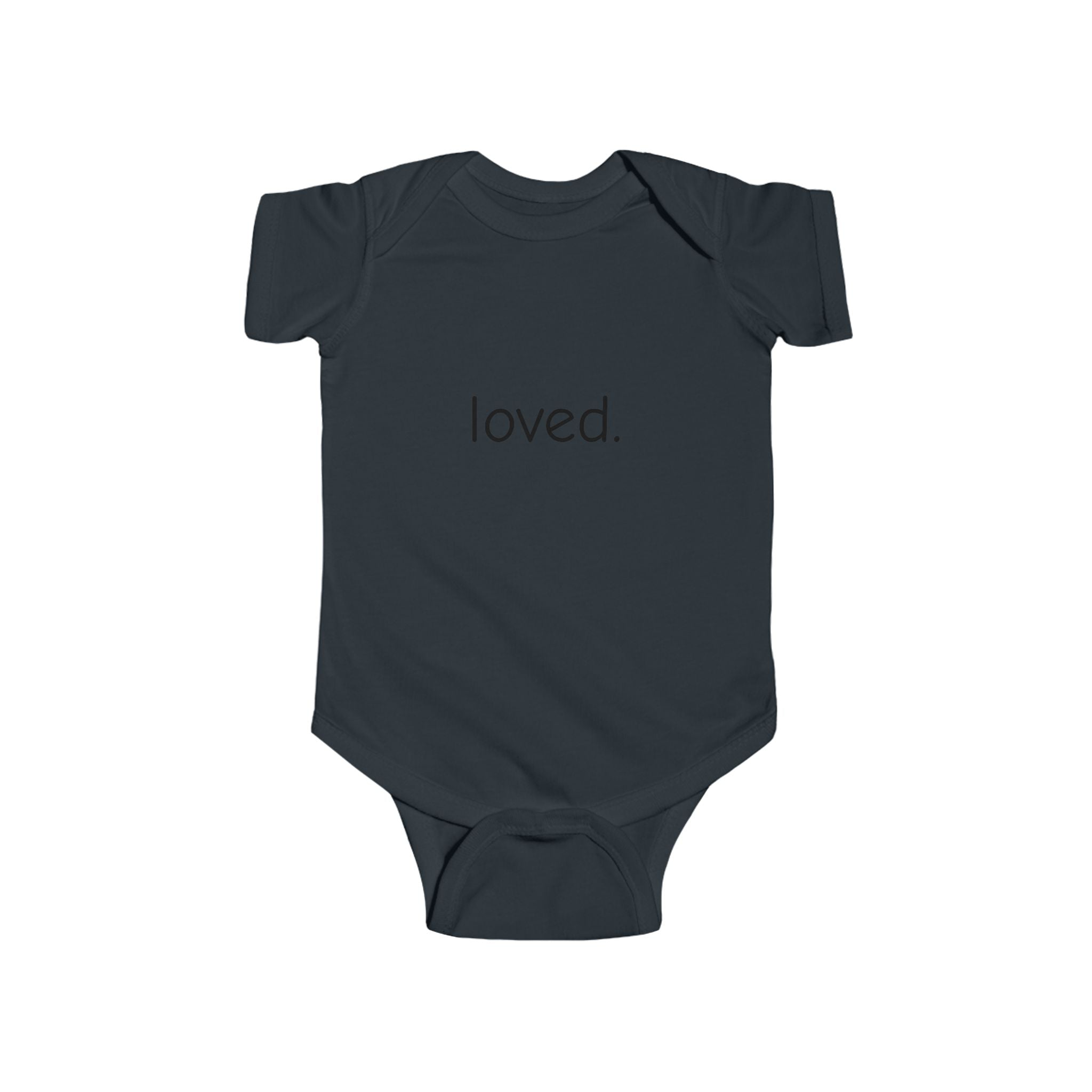 Loved. Baby Bodysuit — Minimal Infant Onesie, Newborn Gift