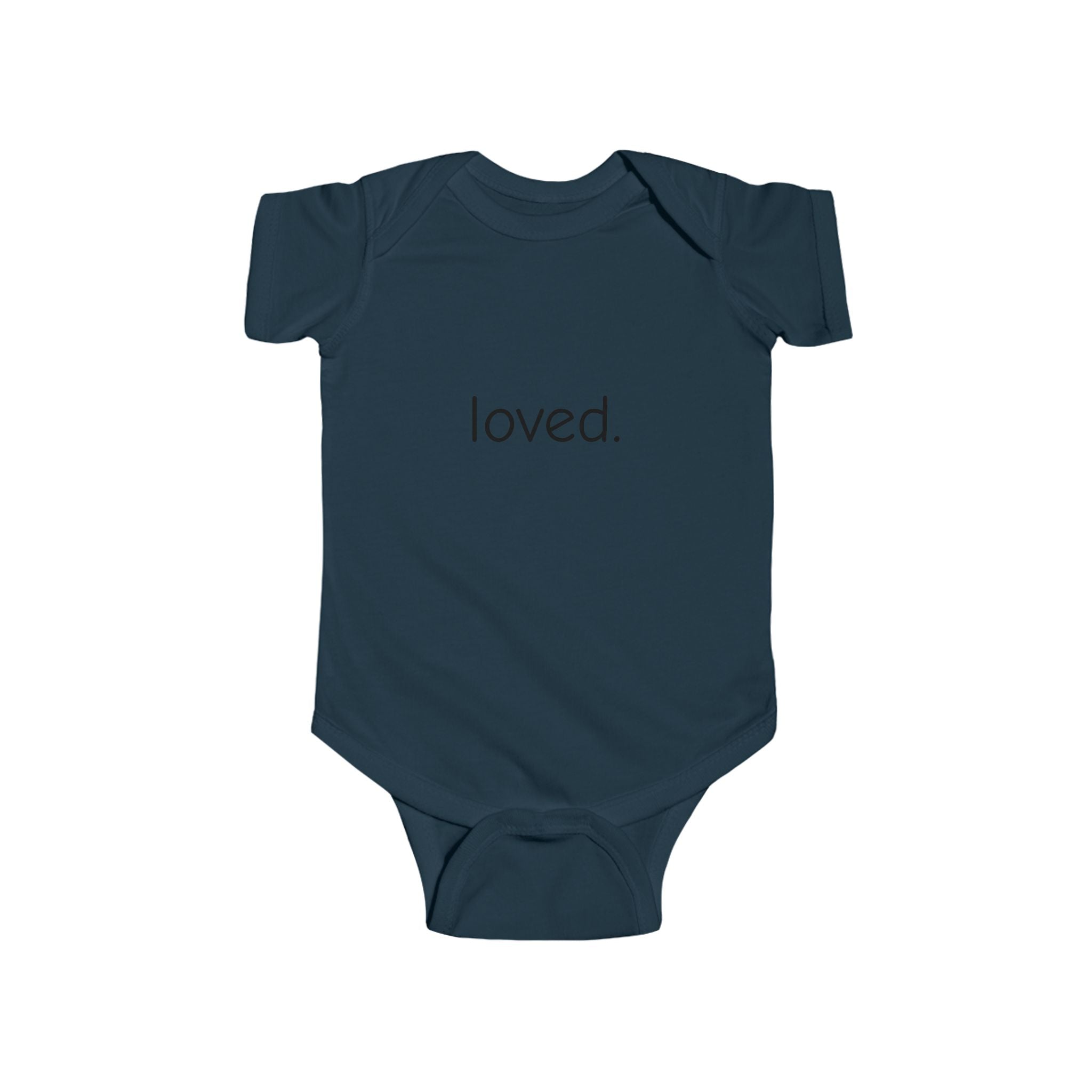 Loved. Baby Bodysuit — Minimal Infant Onesie, Newborn Gift