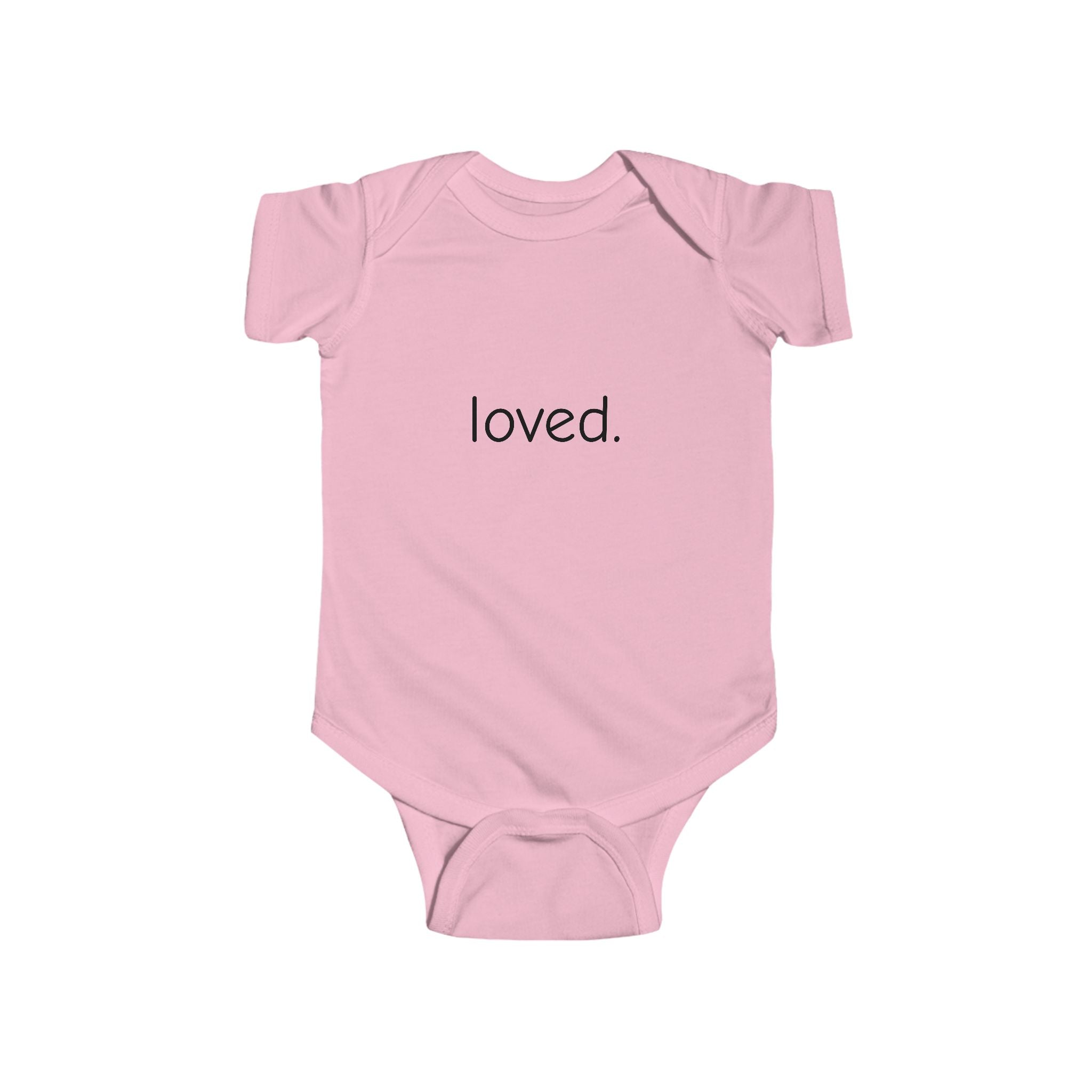 Loved. Baby Bodysuit — Minimal Infant Onesie, Newborn Gift