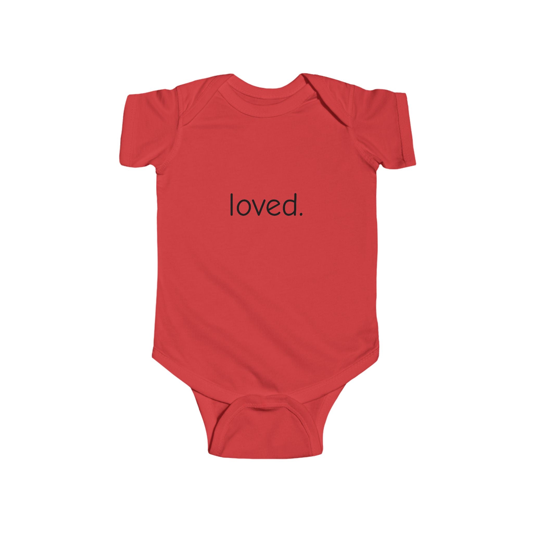 Loved. Baby Bodysuit — Minimal Infant Onesie, Newborn Gift