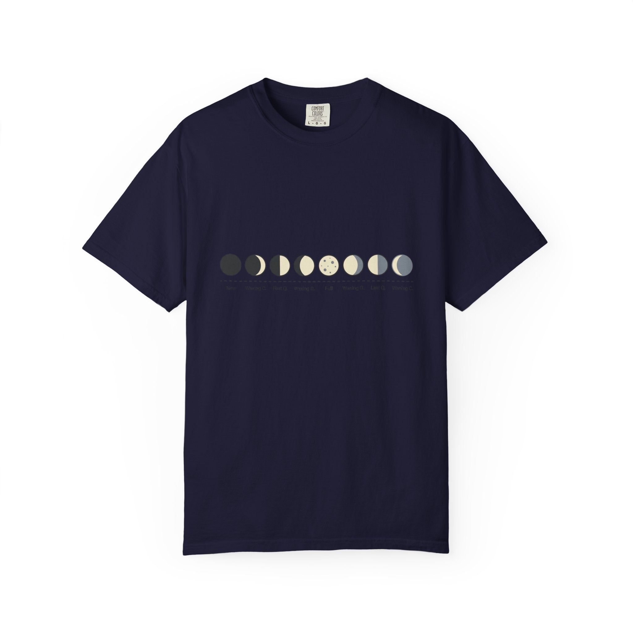 Moon Phase T-Shirt — Lunar Cycle Graphic Tee
