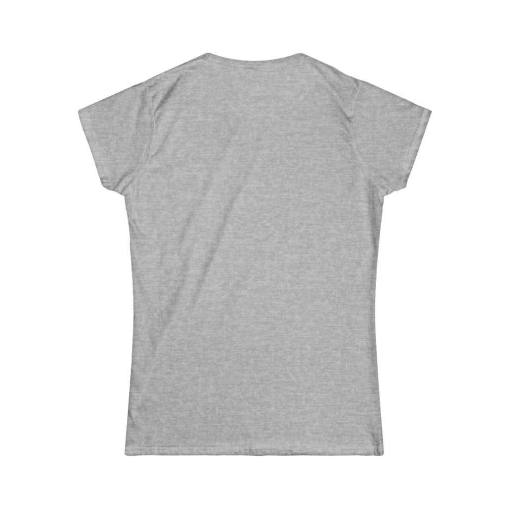 Women's Softstyle Tee — Minimal White Crewneck T-Shirt