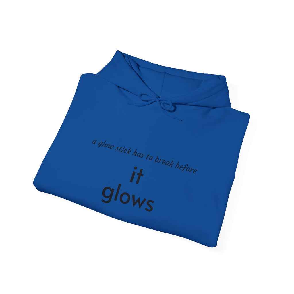 Faith Over Fear Hoodie — "it glows" Minimal Inspirational Pullover