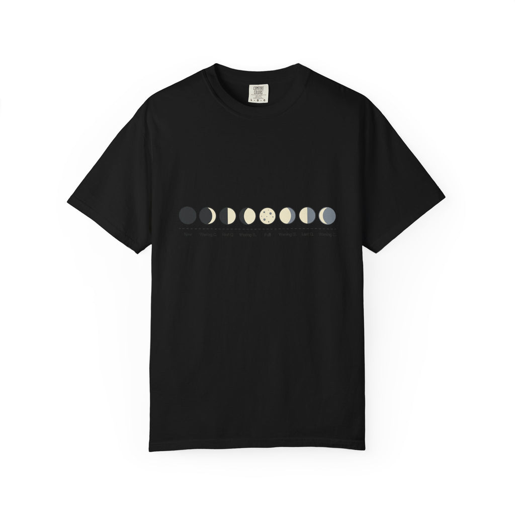 Moon Phase T-Shirt — Lunar Cycle Graphic Tee