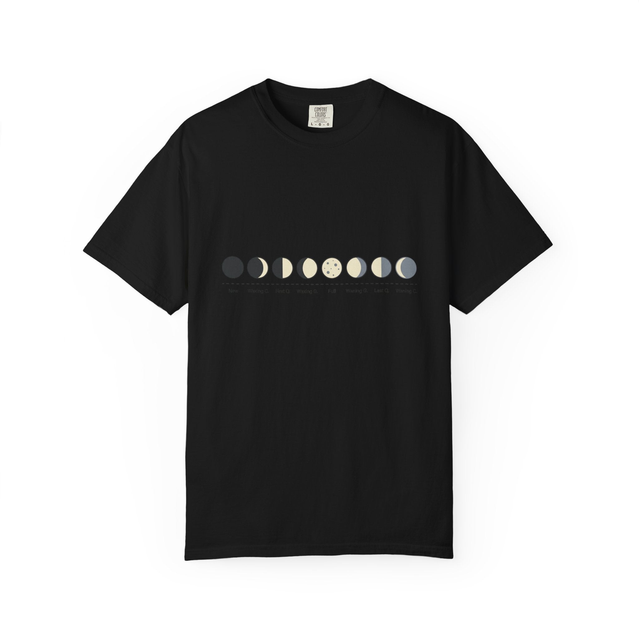 Moon Phase T-Shirt — Lunar Cycle Graphic Tee