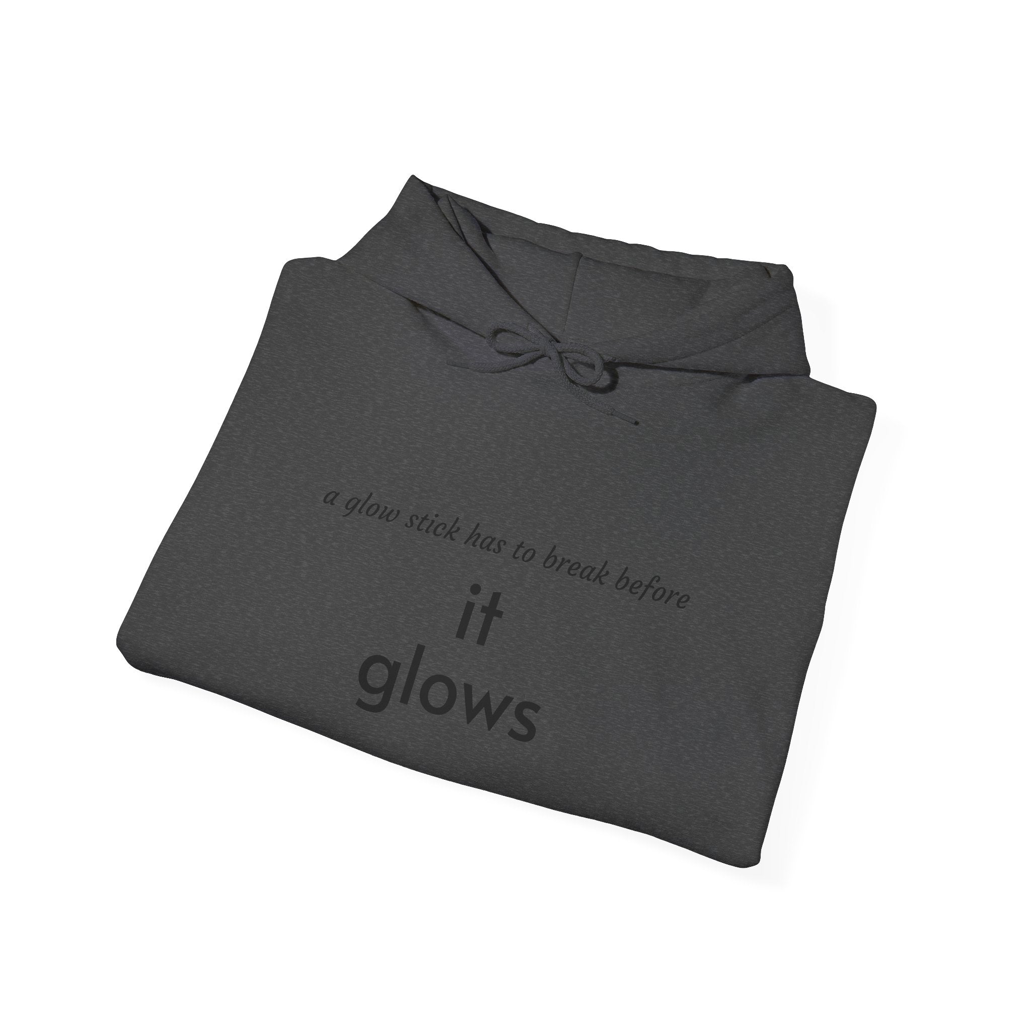 Faith Over Fear Hoodie — "it glows" Minimal Inspirational Pullover